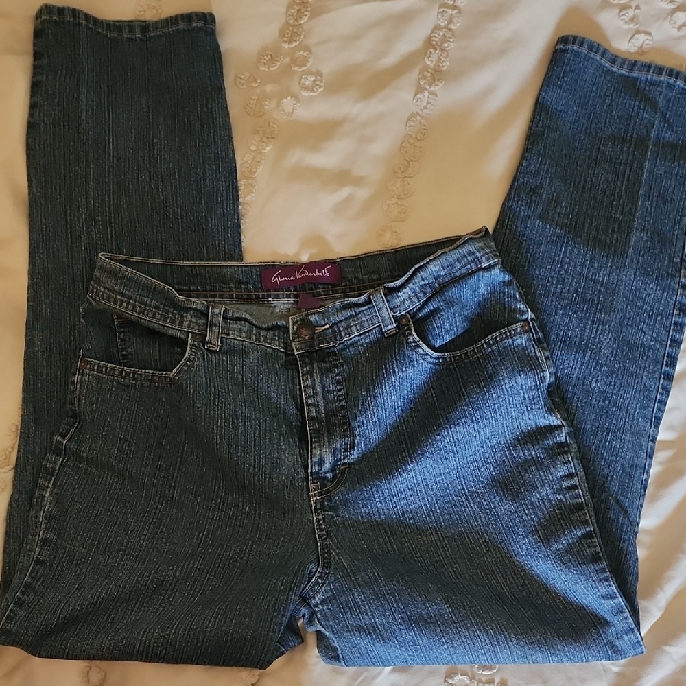 Gloria Vanderbilt Dark Blue Straight Leg Jeans